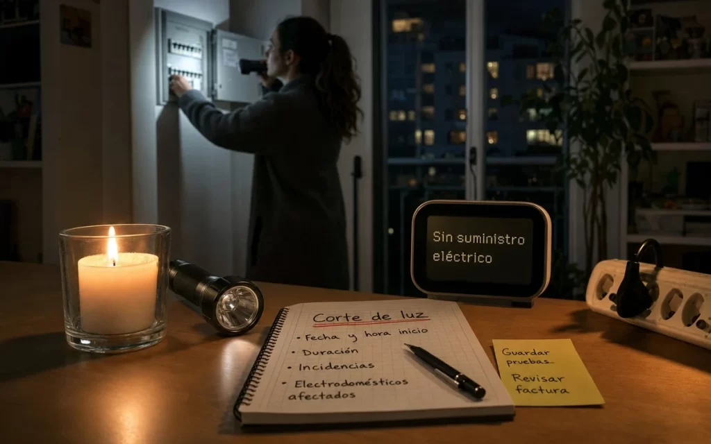 Compensación por cortes de luz en España: cuándo puede corresponder y cómo comprobarla
