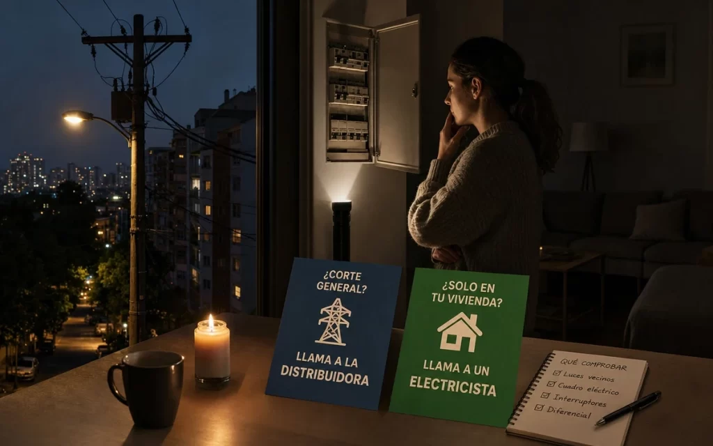 Corte de luz: cuándo llamar a la distribuidora y cuándo a un electricista