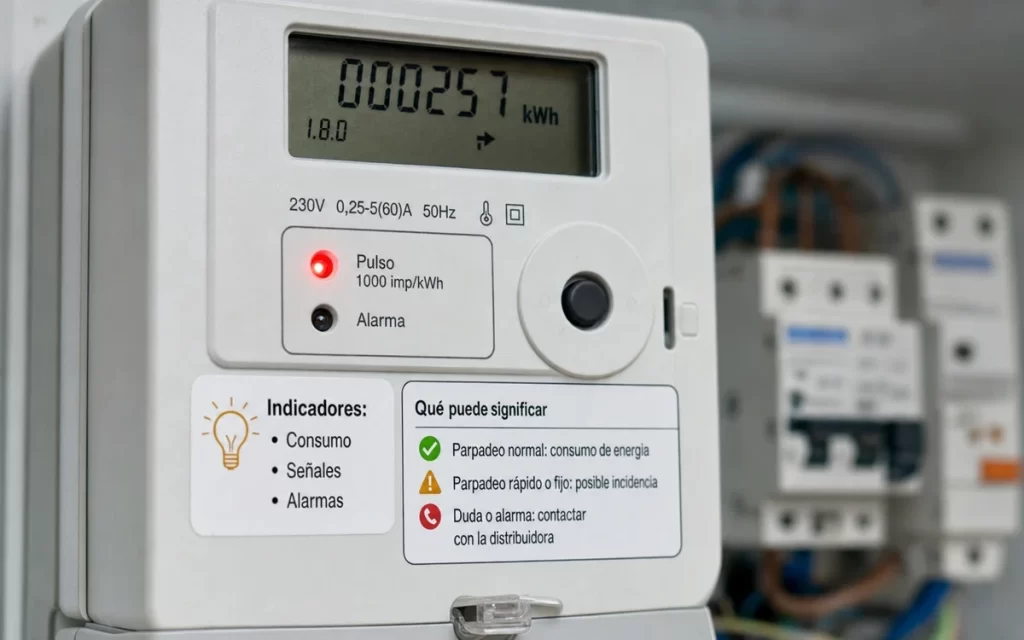 Luz roja del contador eléctrico: qué puede significar